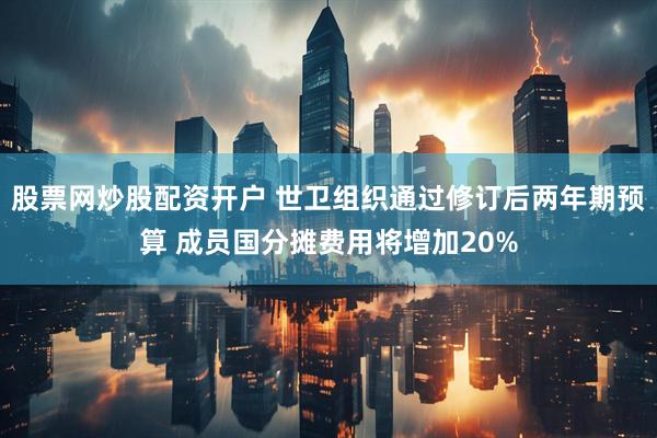 股票网炒股配资开户 世卫组织通过修订后两年期预算 成员国分摊费用将增加20%